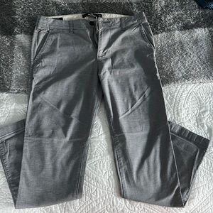 Slim straight grey chinos Hollister (30W,30L)